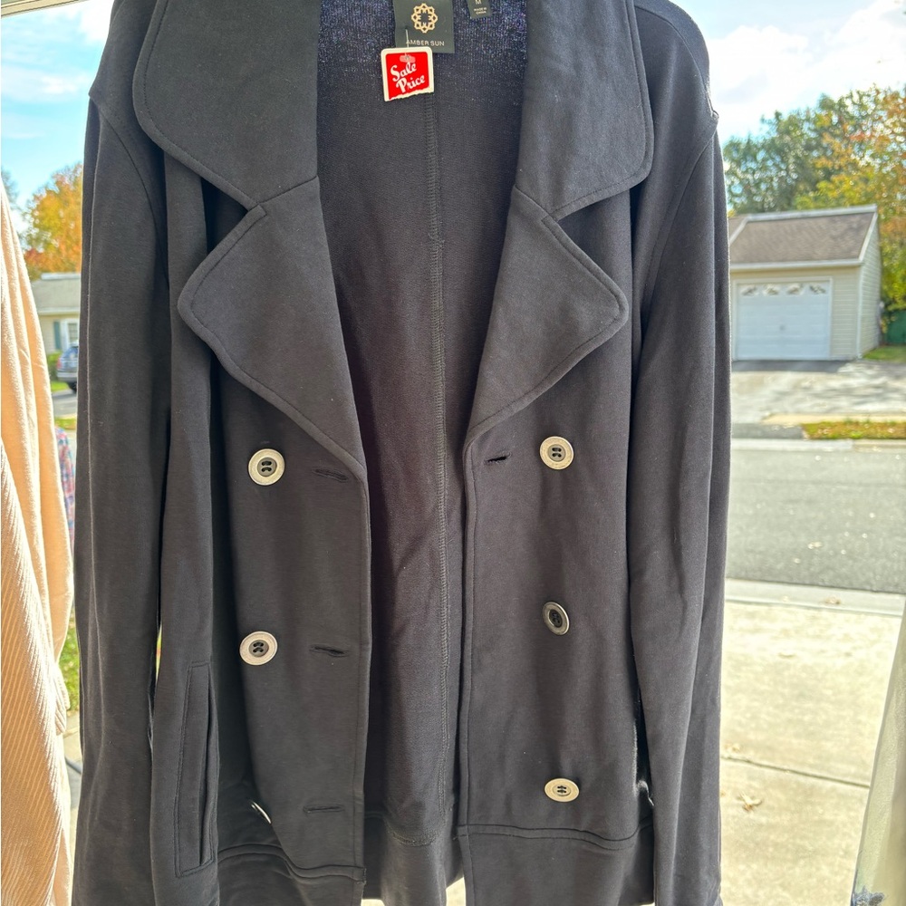 Nordstrom Black Double-Breasted Blazer